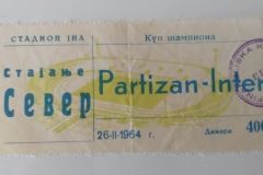 Kup evropskih šampiona 1963/64 | 26.02.1964. | Partizan – Inter 0:2
