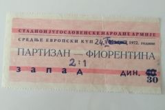 Mitropa kup 1972 | 24.05.1972. | Partizan - Fiorentina 2:1