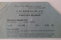 Kup UEFA 1974/75 | 11.12.1974. | Keln  - Partizan 5:1