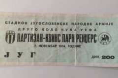Kup UEFA 1984/85 | 07.11.1984. | Partizan - QPR 4:0