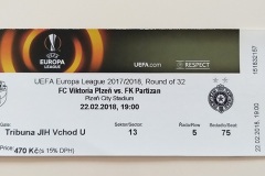 Liga Evrope | 22.02.2018. | Viktorija Plzen - Partizan 2:0