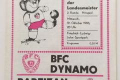 Kup evropskih šampiona 1983/84 | 19.10.1983. | Dinamo (Berlin) - Partizan 2:0